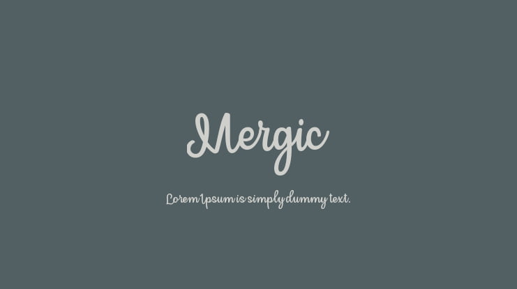 Mergic Font Family