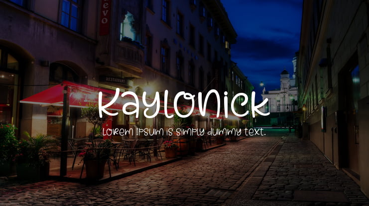 Kaylonick Font