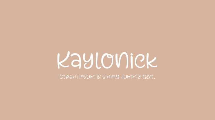 Kaylonick Font