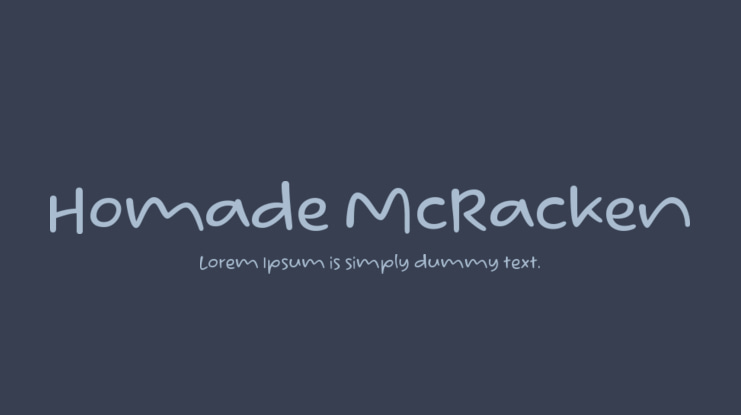 Homade McRacken Font Family