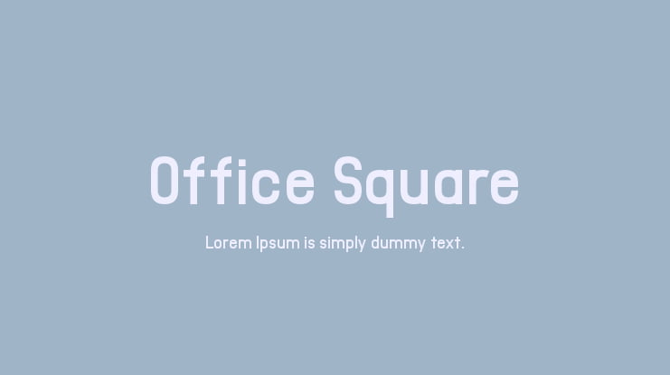 Office Square Font