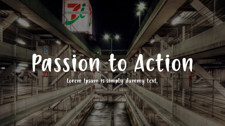 Passion to Action Font Family