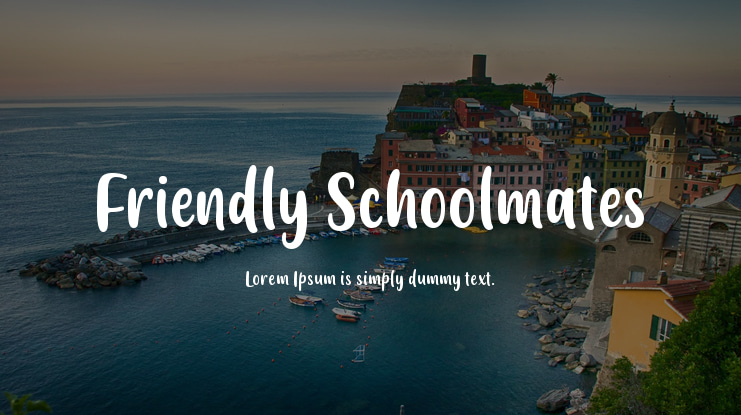 Friendly Schoolmates Font Family