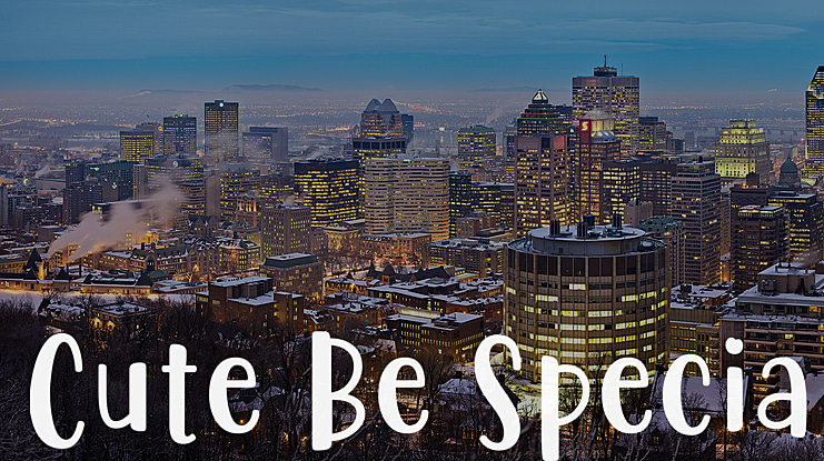 Cute Be Special Font