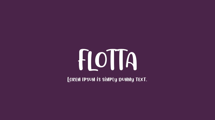 FLOTTA Font