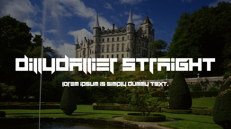 Dillydallier Straight Font Family