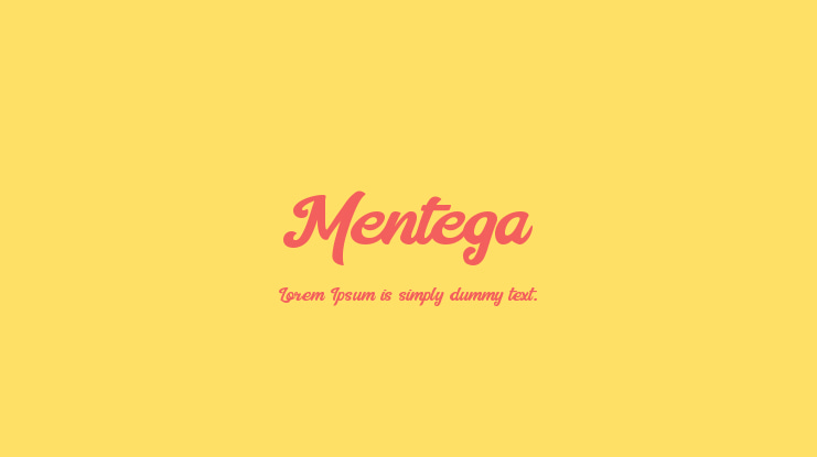 Mentega Font