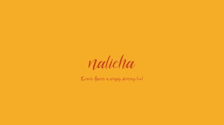 nalicha Font Family