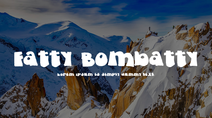 Fatty Bombatty Font