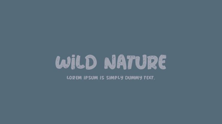 Wild Nature Font