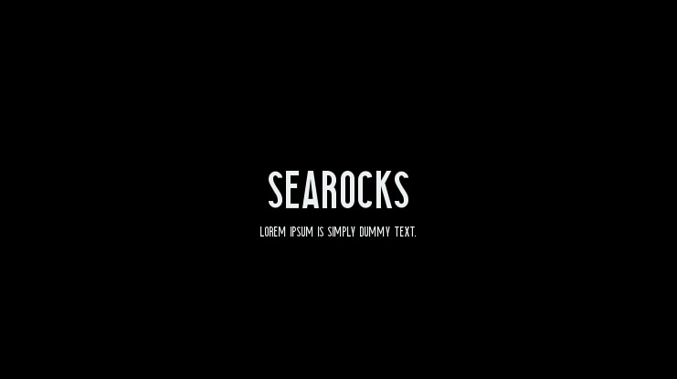 Searocks Font