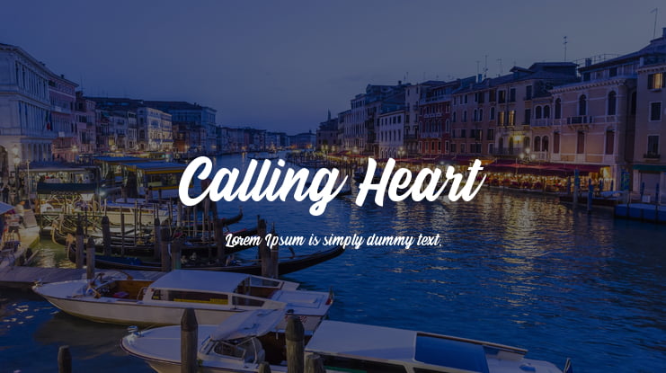 Calling Heart Font