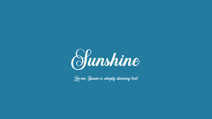 Sunshine Font