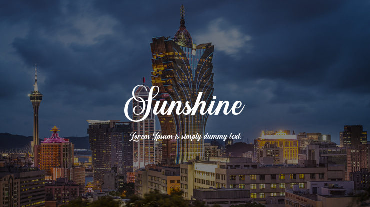 Sunshine Font