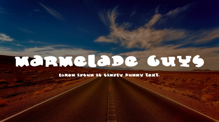 Marmelade Guys Font