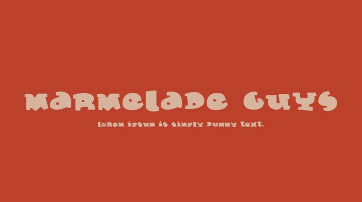 Marmelade Guys Font
