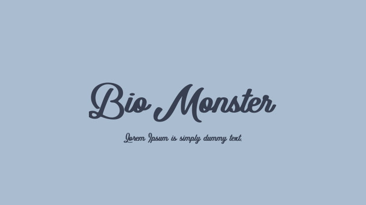 Bio Monster Font