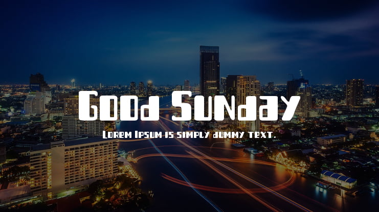 Good Sunday Font