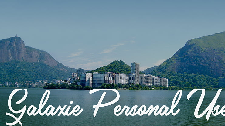 Galaxie Personal Use Font