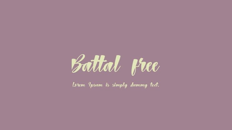 Battal free Font