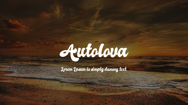Autolova Font