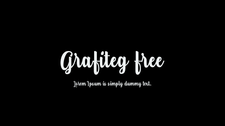 Grafiteg free Font