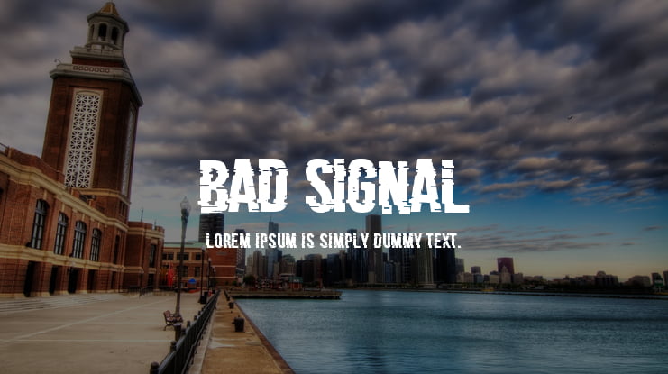 Bad Signal Font : Download Free For Desktop & Webfont
