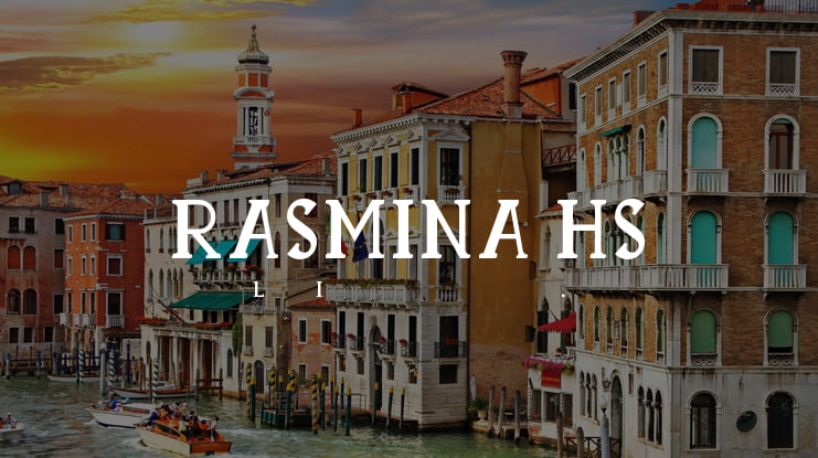 RASMINA HS 60 Font