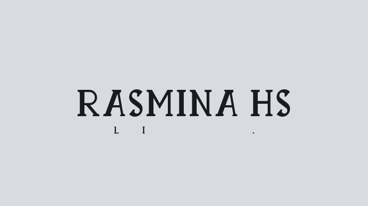 RASMINA HS 60 Font