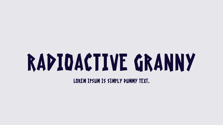 Radioactive Granny Font