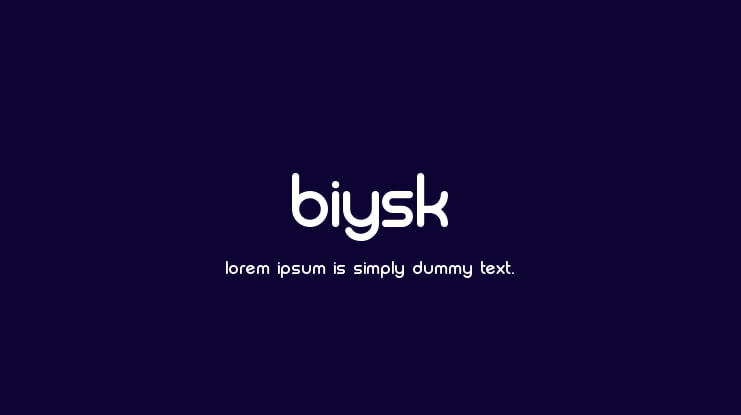 Biysk Font Family