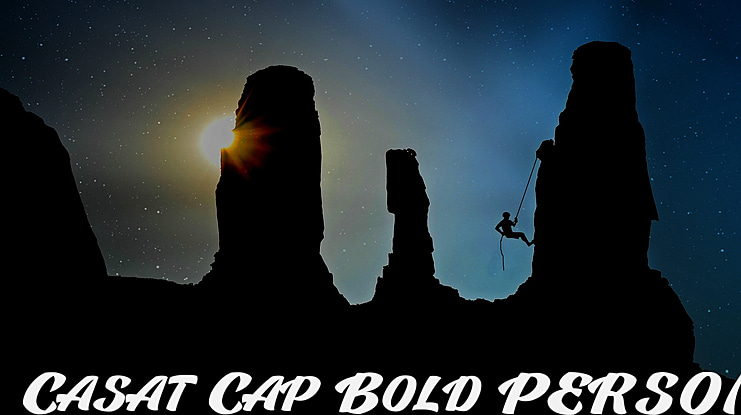 Casat Cap Bold PERSONAL USE Font Family