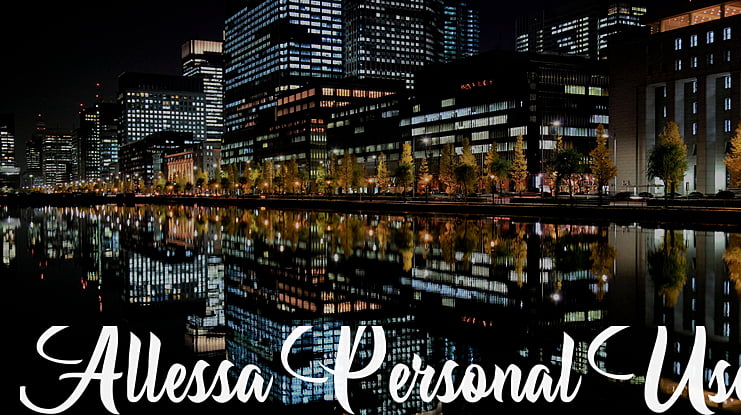 Allessa Personal Use Font