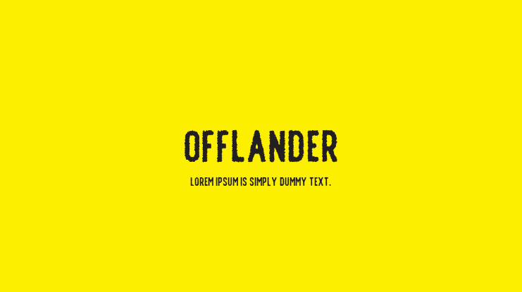 Offlander Font Family