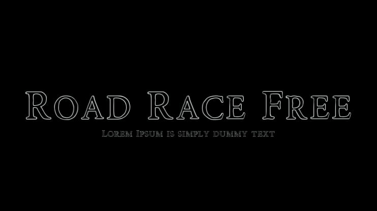 Road Race Free Font Family