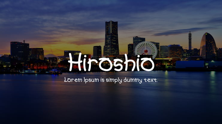 Hiroshio Font
