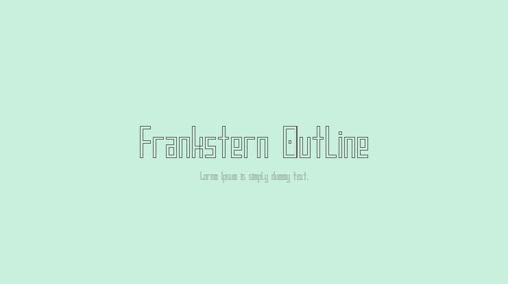 Frankstern Outline Font Family