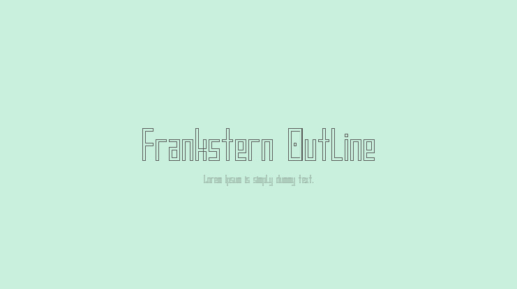 Frankstern Outline Font Family