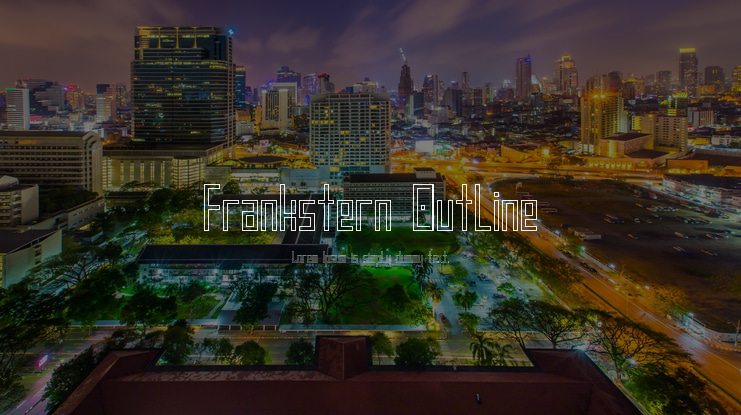 Frankstern Outline Font Family