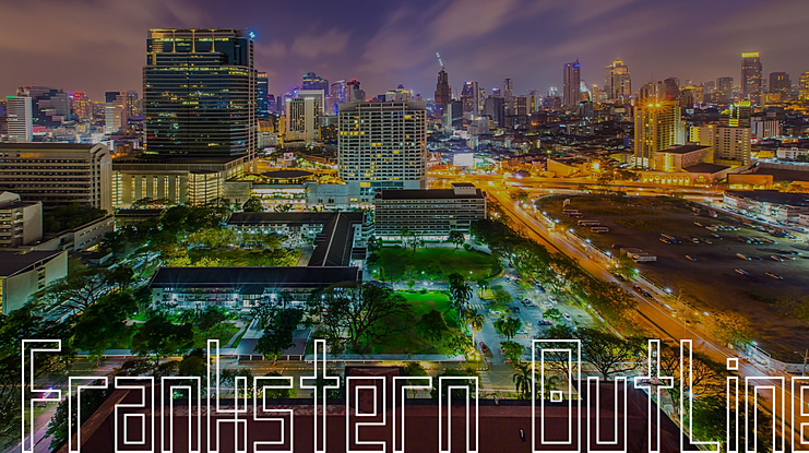 Frankstern Outline Font Family