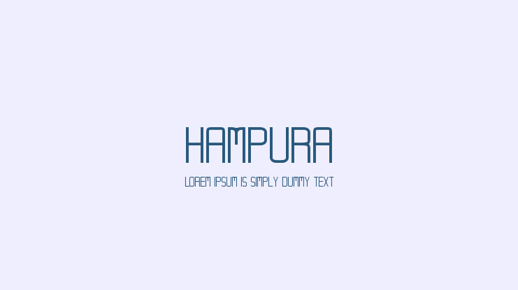Hampura Font
