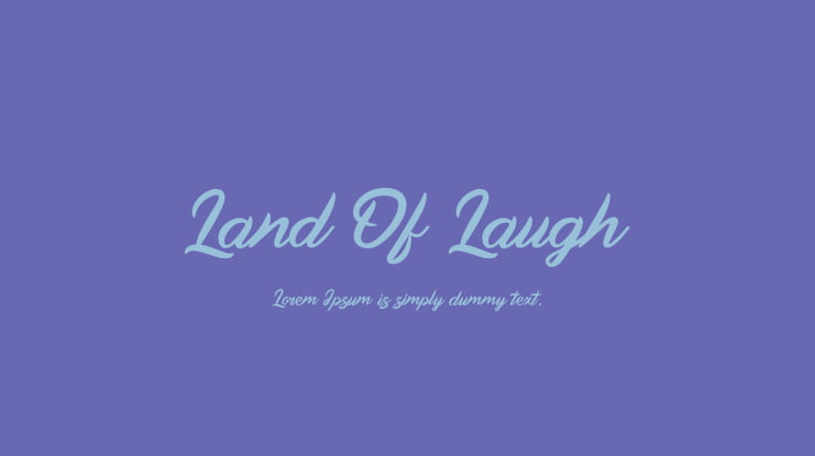 Land Of Laugh Font