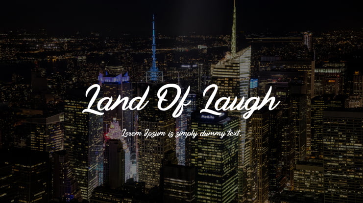 Land Of Laugh Font