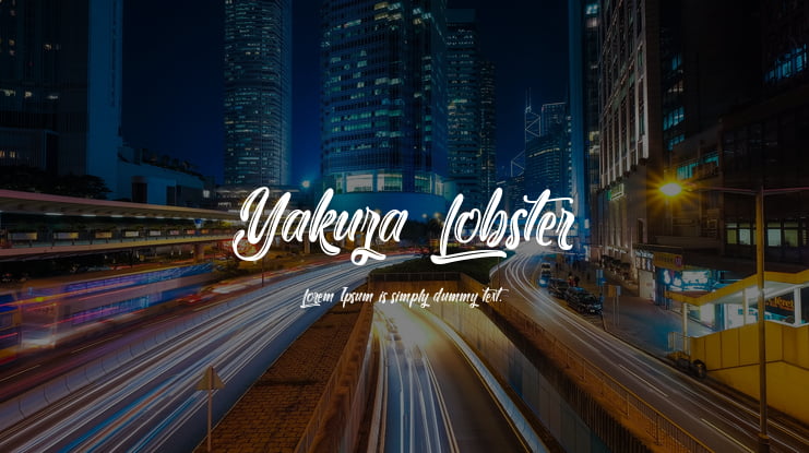 Yakuza Lobster Font