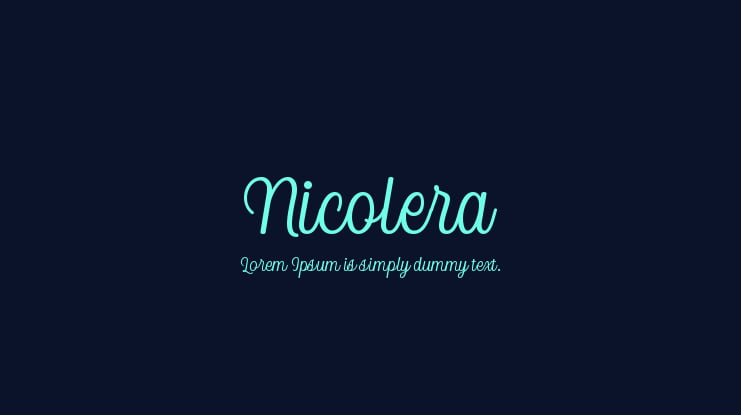 Nicolera Font