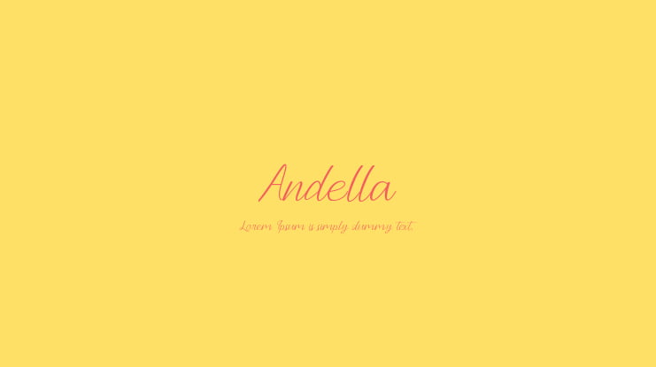 Andella Font Family