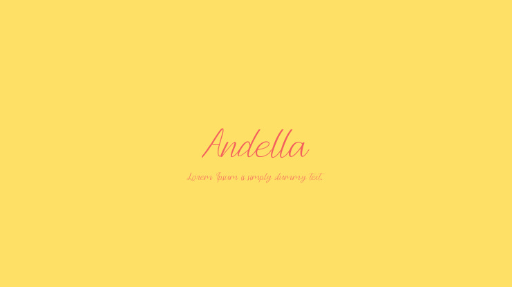 Andella Font Family