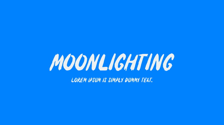 Moonlighting Font