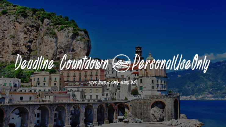 Deadline Countdown_PersonalUseOnly Font