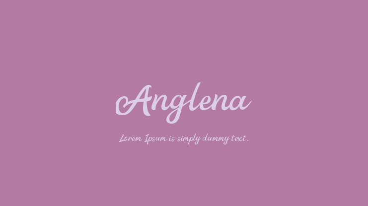 Anglena Font